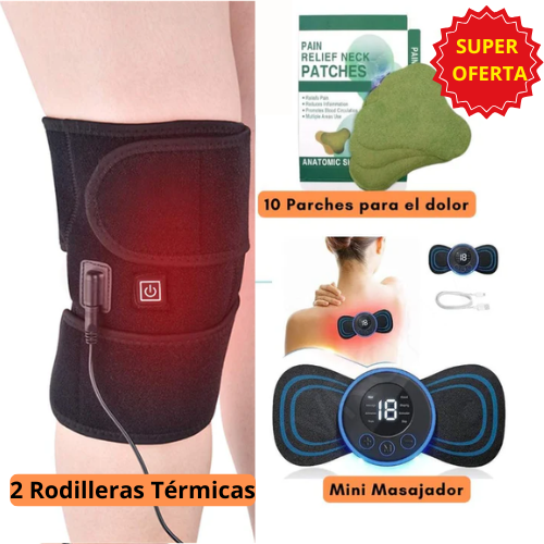 Rodillera térmica con terapia de calor