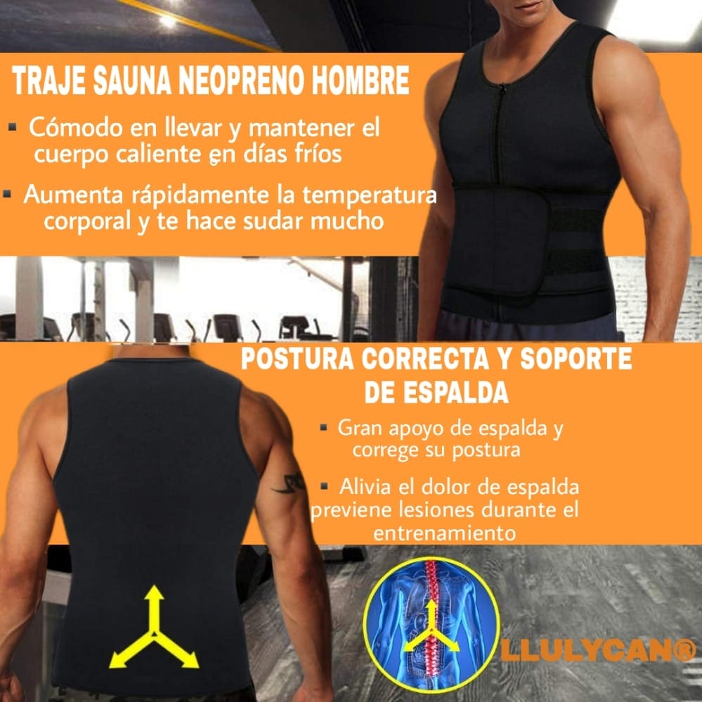 Chaleco de entrenamiento de cintura 2 en 1 para hombre LlulyCan® LlulyCan